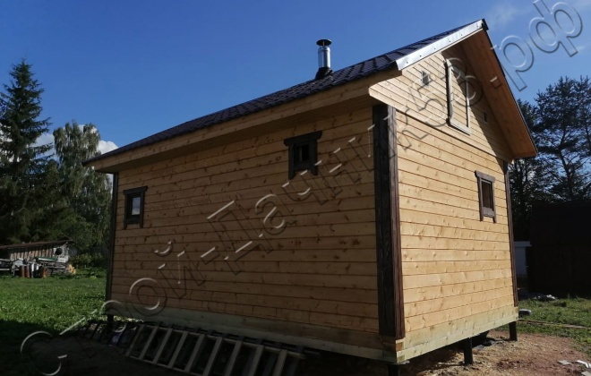 4 Брусовая баня  Б-18, 6х4м, 24 М, Новгородская область, Шимский район, деревня Любач. (1)